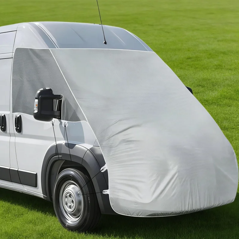 

600D Caravan Motorhome Windscreen & Engine Hood Full Cover For Fiat Ducato Peugeot Boxer Citroen Relay 2006+ X250 Ram Promaster