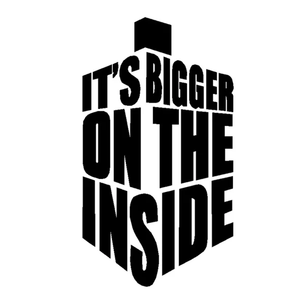 إنها أكبر على الداخلي مضحك الديكور الإبداعي الشارات ملصقات السيارات المضادة للأشعة فوق البنفسجية نافذة السيارة الجسم ملصقات الزخرفية الملحقات #2