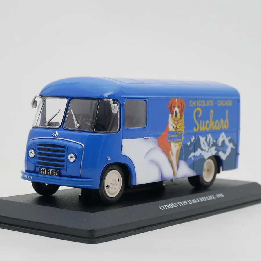 

Diecast Ixo 1:43 Scale Citroen Type 23 HLZ HEULIEZ 1958 Citroen Van Alloy Car Model Collectible Toy Gift Souvenir Ornament
