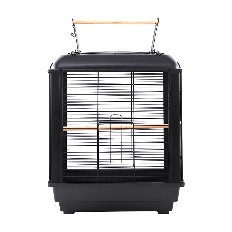 New Arrival High Quality Beautiful Bird Cage 55cm Height Play Top Bird Parrot Cage Plastic Frame Iron Mesh Cage Bird