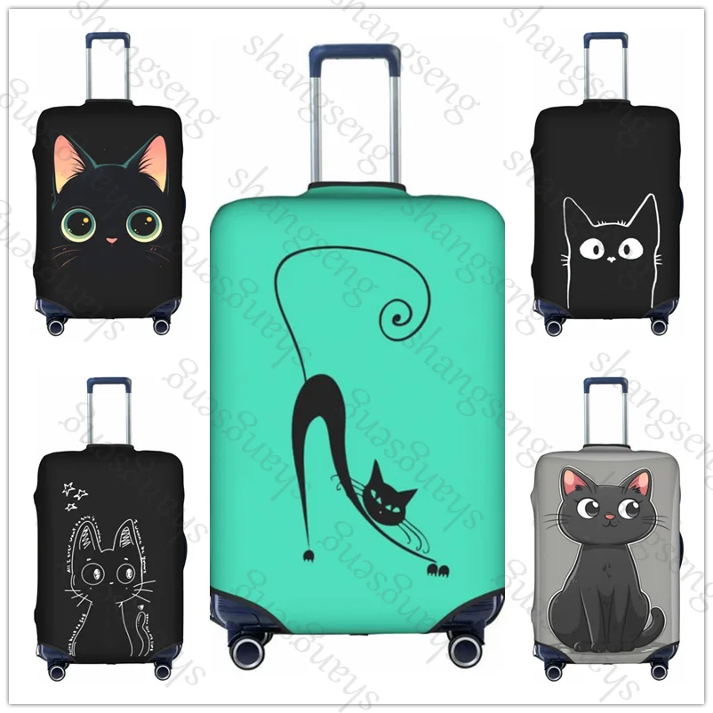 bonito-dos-desenhos-animados-gato-preto-grosso-elastico-bagagem-capa-protetora-com-ziper-terno-para-18-32-em-saco-mala-trole-capa-de-viagem