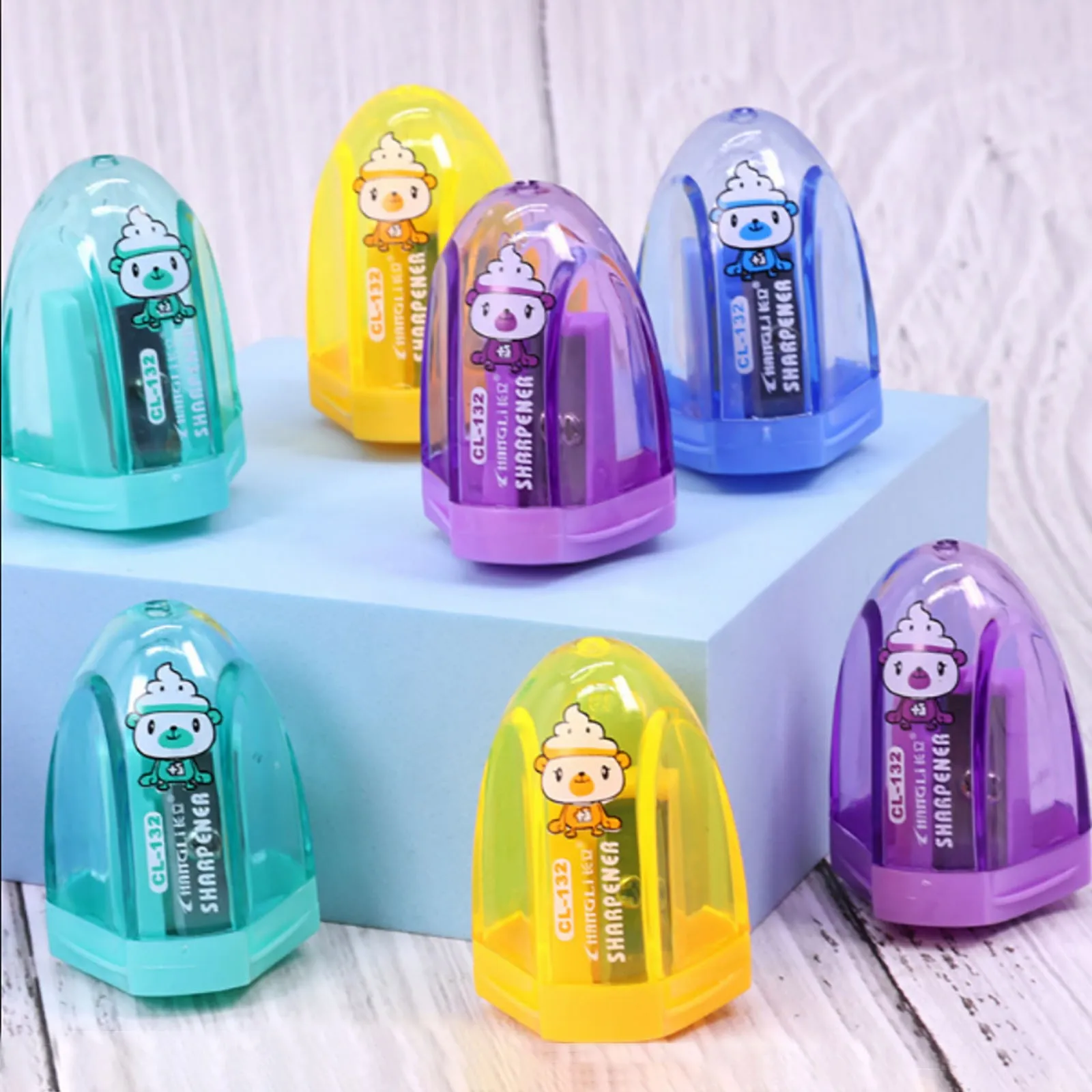 Cartoon Pencil Sharpener Portable Children's Pencil Sharpener Learning Supplies Cute Sharpener