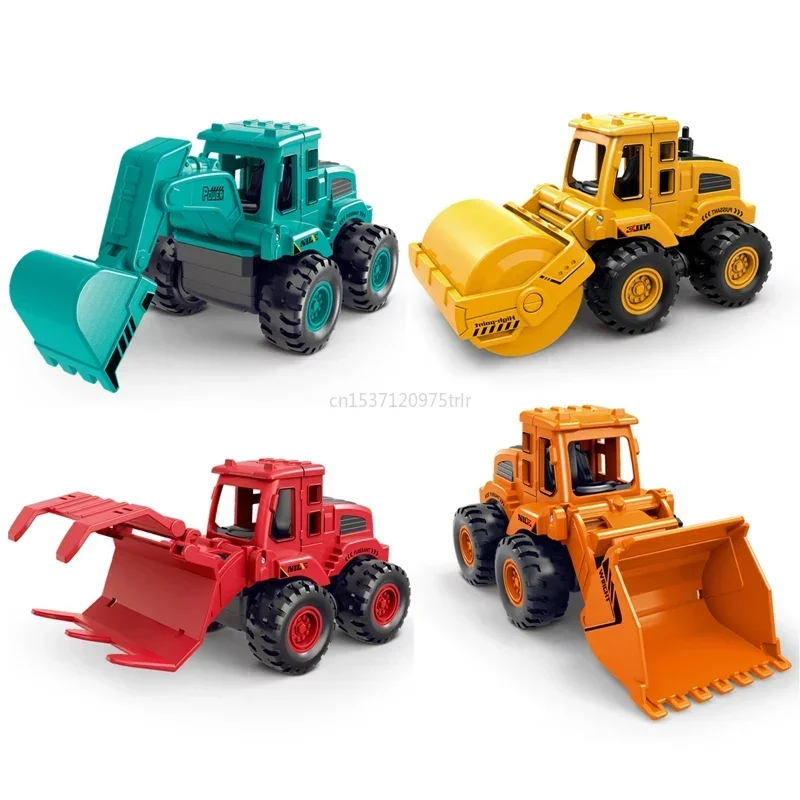 

Child's Engineering Vehicle Toys Construction Excavator Tractor Bulldozer Fire Truck Models Kids Toy Mini Car Toy Children Gifts