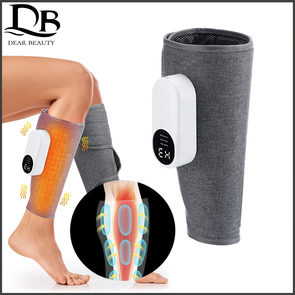 

Wireless Household Leg Massager Electric Calf Air Pressure Hot Compress Relax Leg Muscles Relieve Soreness Discomfort Fatigue