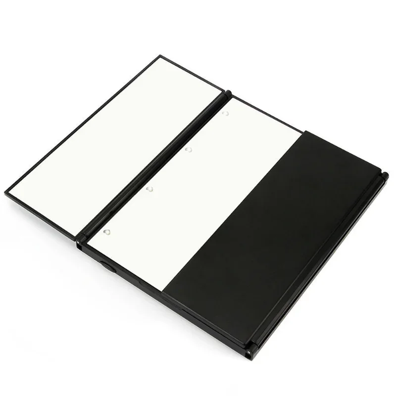 Miroir de maquillage à lumière LED Portable lumières de vanité miroirs de poche de maquillage compacts vanité cosmétique lampe de miroir LED pliante à la main