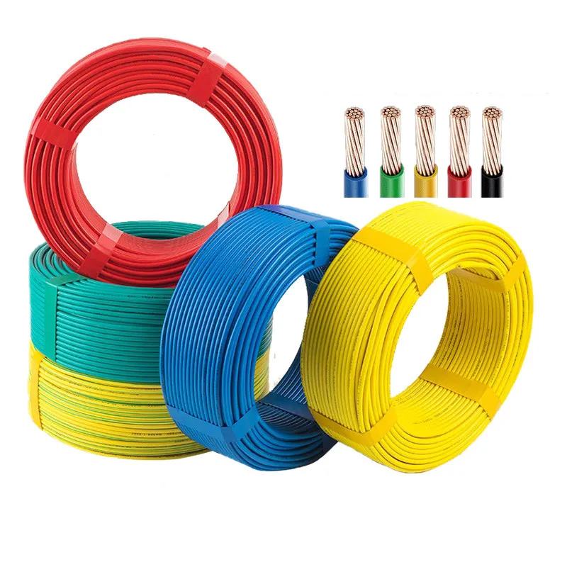 2 meter BVR Household wire 18/17/15/13/9/11 AWG multi-strand copper wire single core flexible wire home decoration lighting wire