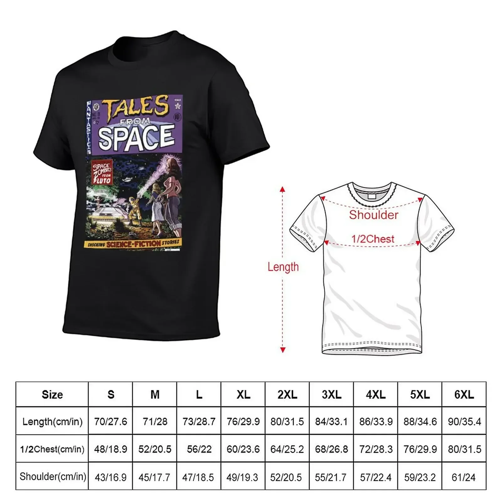 Back to the Future Tales from Space comic cover T-Shirt vintage anime shirt street wear summer clothes outfits for men