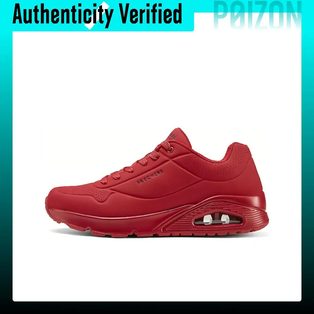 Skechers Uno Comfortable Cushioning Low top Casual Shoes Men's Red 52458-RED