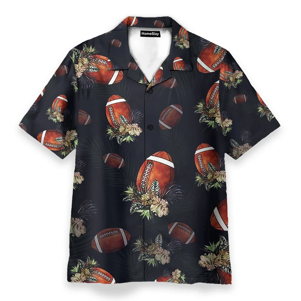 

3d printed sports pattern short-sleeved shirt tops men's Hawaiian shirt short-sleeved vacation shirt tops men's clothing