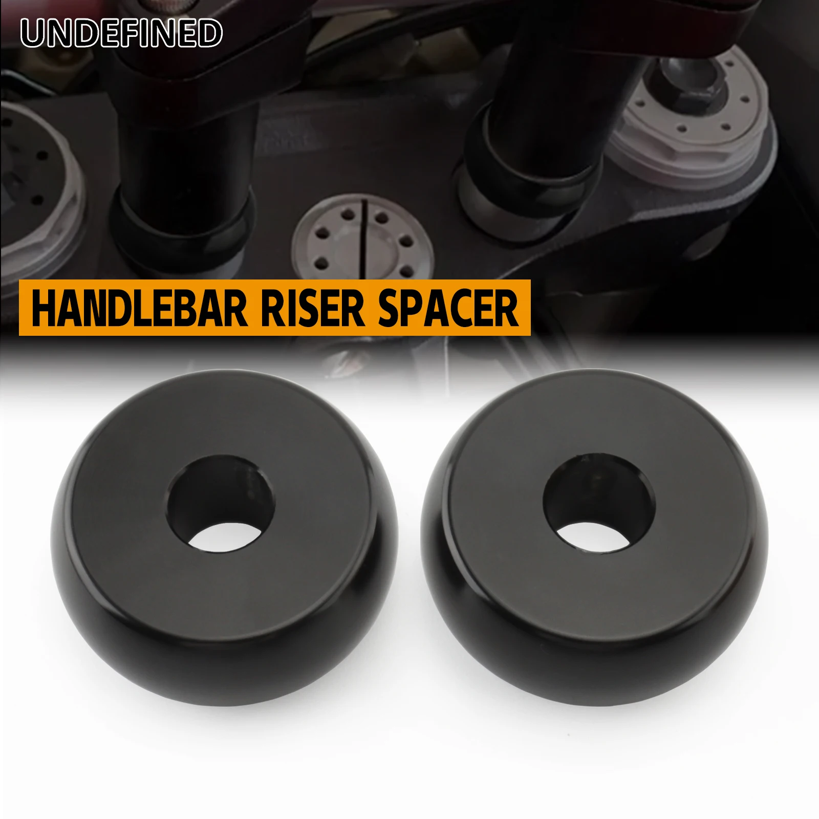 Motorcycle Handlebar Riser Spacer Kit 17MM for Harley Softail Breakout 2013-2023 Dyna Low Rider FXDL 2006-2017 Black Chrome