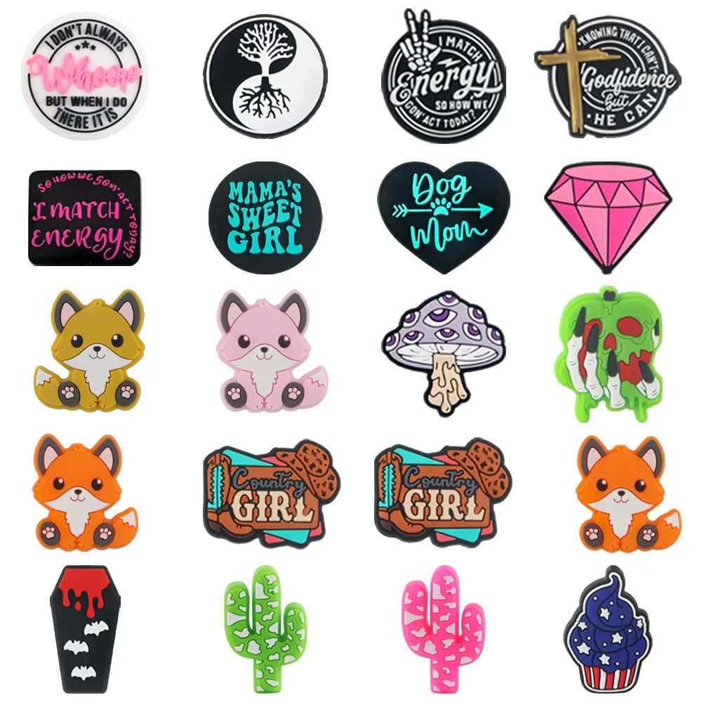 5/10Pcs Hot Selling Animal Text Silicone Beads Mini Focal Beads DIY Accessories For Jewelry Making KeyChain Necklace Bracelet