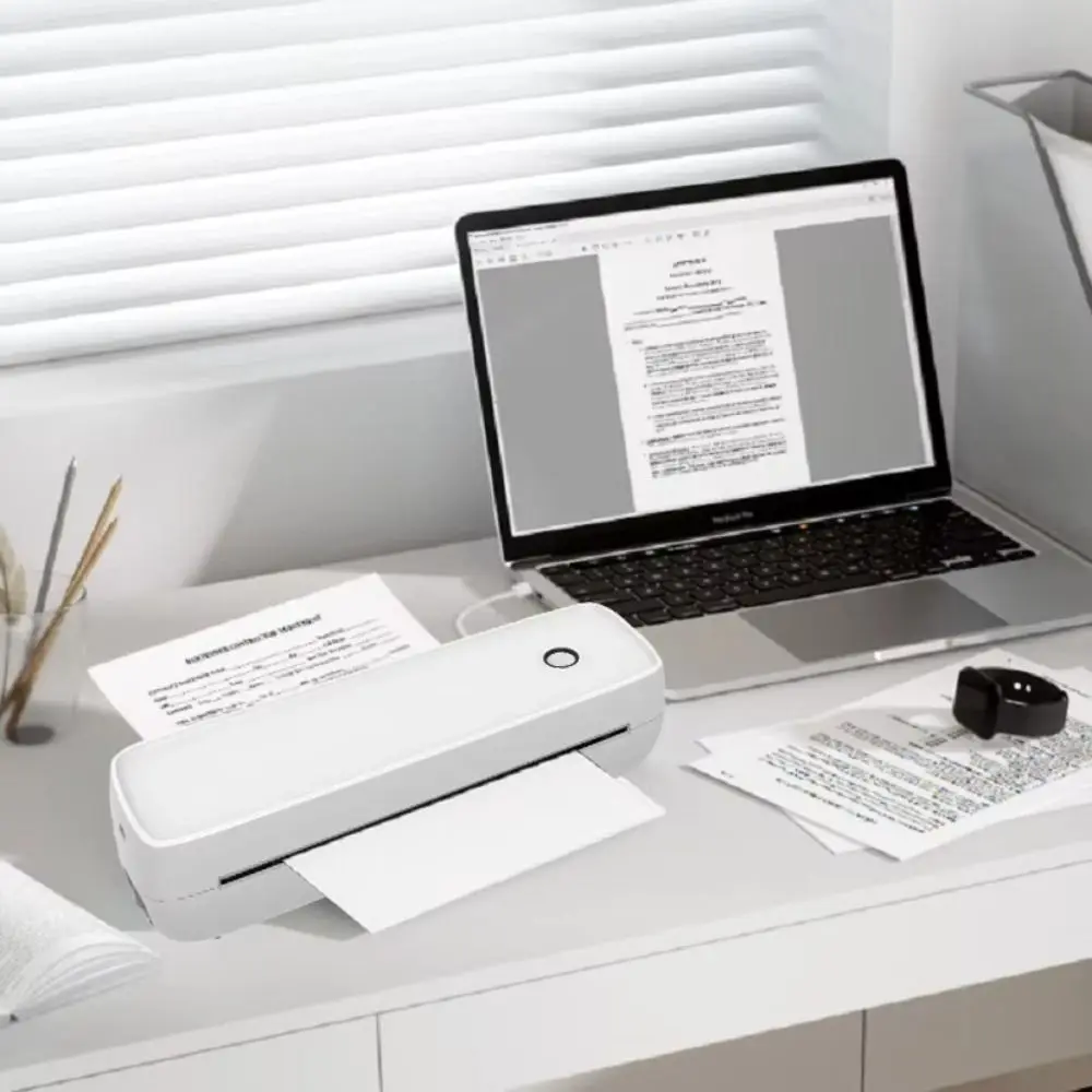 Stampante termica A4 ricaricabile 2025 Mini supporto Windows A80 Stampante portatile Attrezzatura da ufficio multiuso multifunzionale