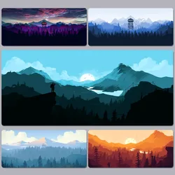 Firewatch Forest HD Print Mousepad 90x40cm Big Keyboard Mat Table Mat Students Gamer Desktop Mousepad Gaming Mouse Pad for PC