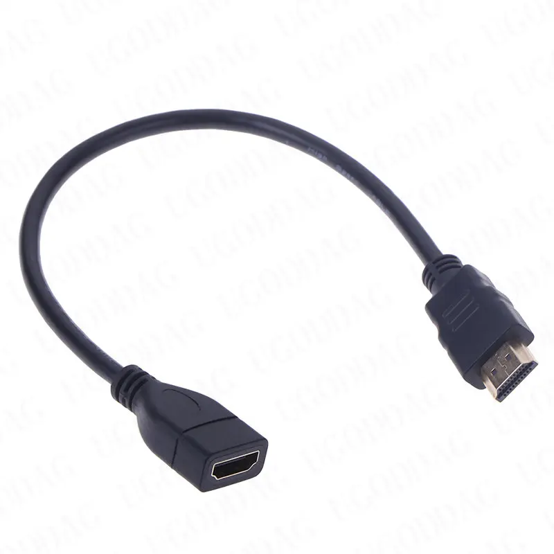 1 Stück 15cm/30cm/100cm HDMI-kompatibles Verlängerung kabel von Stecker zu Buchse HDMI-kompatibles Schutz-Verlängerung kabel