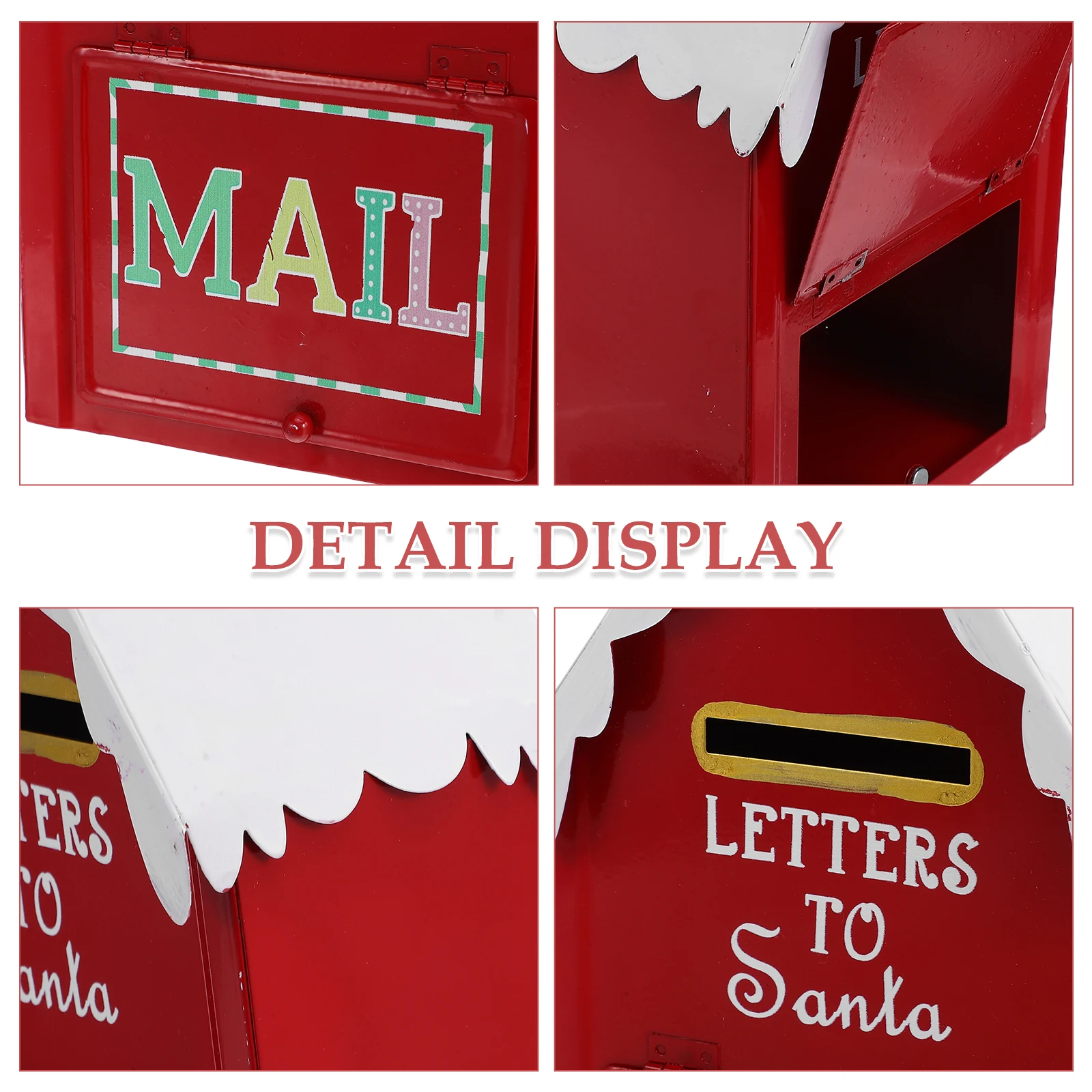 

Christmas Santa Mailbox Decorate Metal Letter Box Xmas Letter To Santa Claus Mailbox For Xmas Holiday Party Home Front Door deco