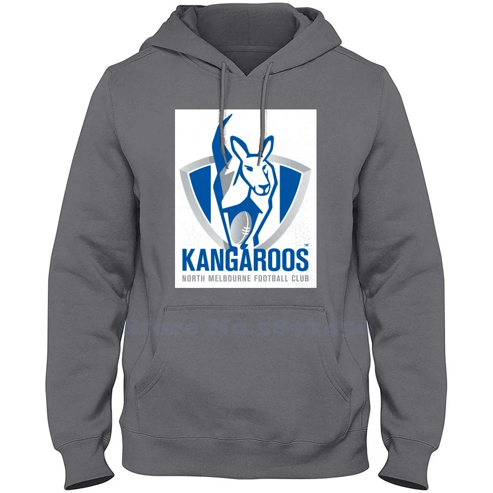 North Melbourne Kangaroos FC Logo High-quality 100% Cotton Hoodie New Graphic Sweatshirt