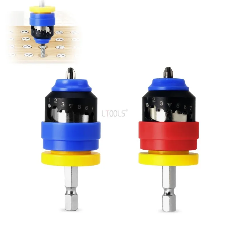 

Electric Screw Locator Batch Head Screwdriver Bit 2-6mm Adjustable Depth Positioning Gypsum Board Woodworking Professional Tool