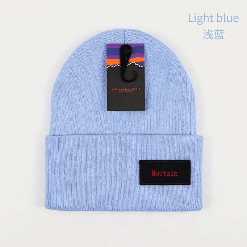 2024 Best Quality Moutain Embroidery Logo Women Men Y2K Beanies Hip Hop KnitHats Elastic Skull Cap Breathable Beanies