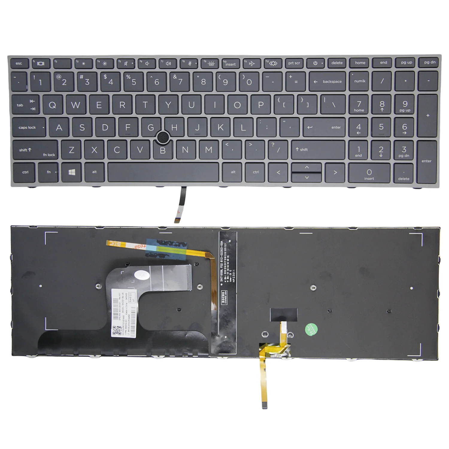 100% nuovo originale US per tastiera portatile retroilluminata inglese HP ZBook Fury 17 G7 G8