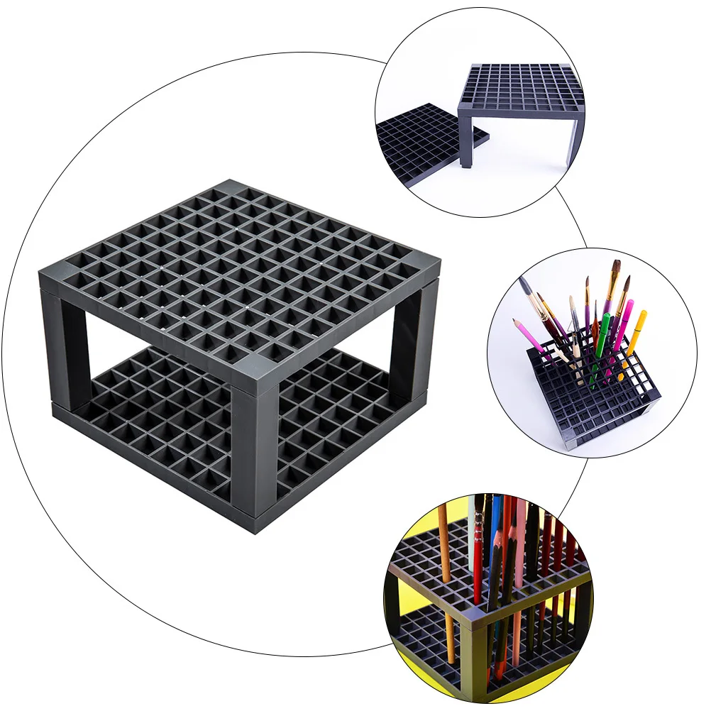 Pen Holder For Desk Detachable Pencil Brush Organizer Rack 96 Hole Pen Stand Storage Box For Students Artists Teachers
