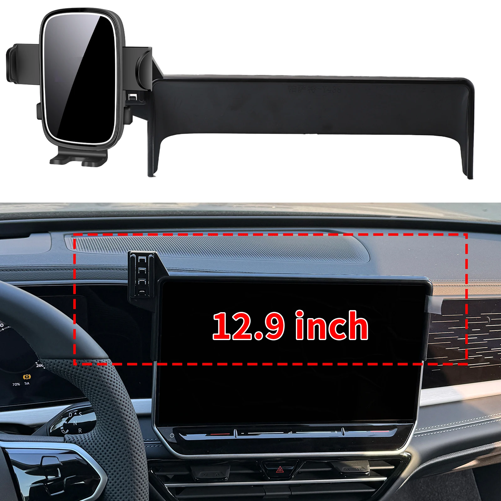 

fit for Volkswagen ID.Buzz GTX 2025 2026 Custom Fit Phone Holder Mount Dashboard Screen Base No Drill Car​​ accessoires