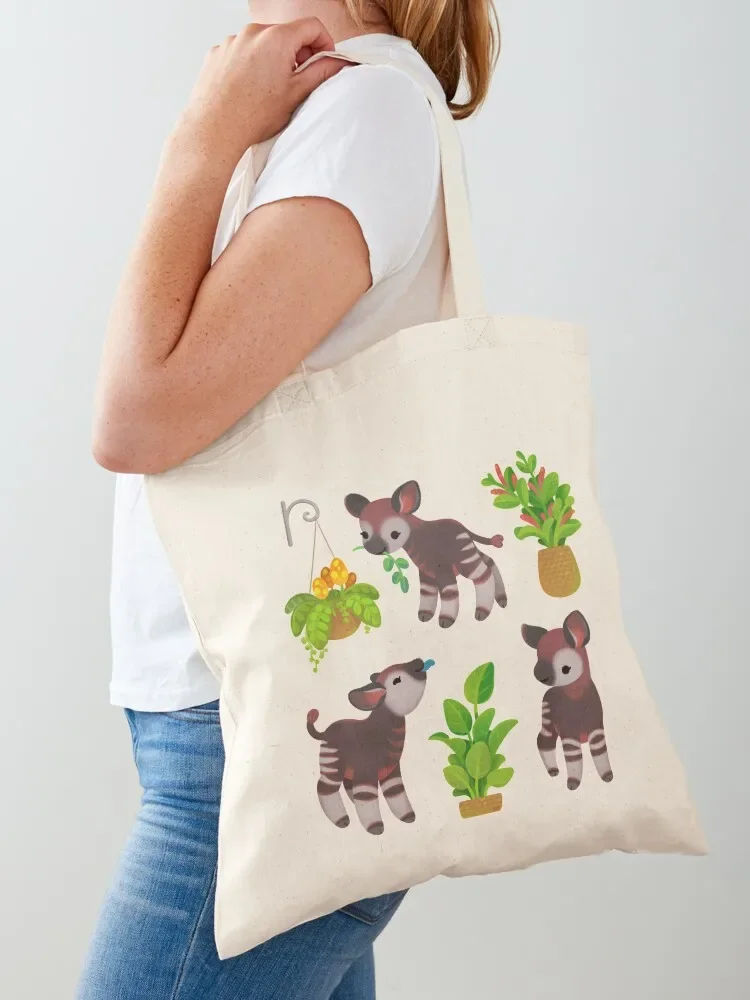 Okapi Tote Bag personalized tote sac pour femme Eco bag custom fabric bag