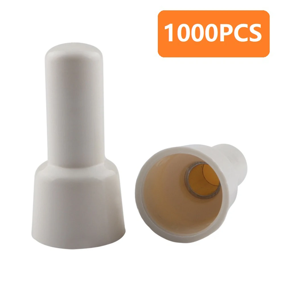 1000pcs CE1X Closed-End Wire Connectors 300V Wire Splice Cover For 24-18AWG Wire Appliances Lighting Home Circuits Wiring