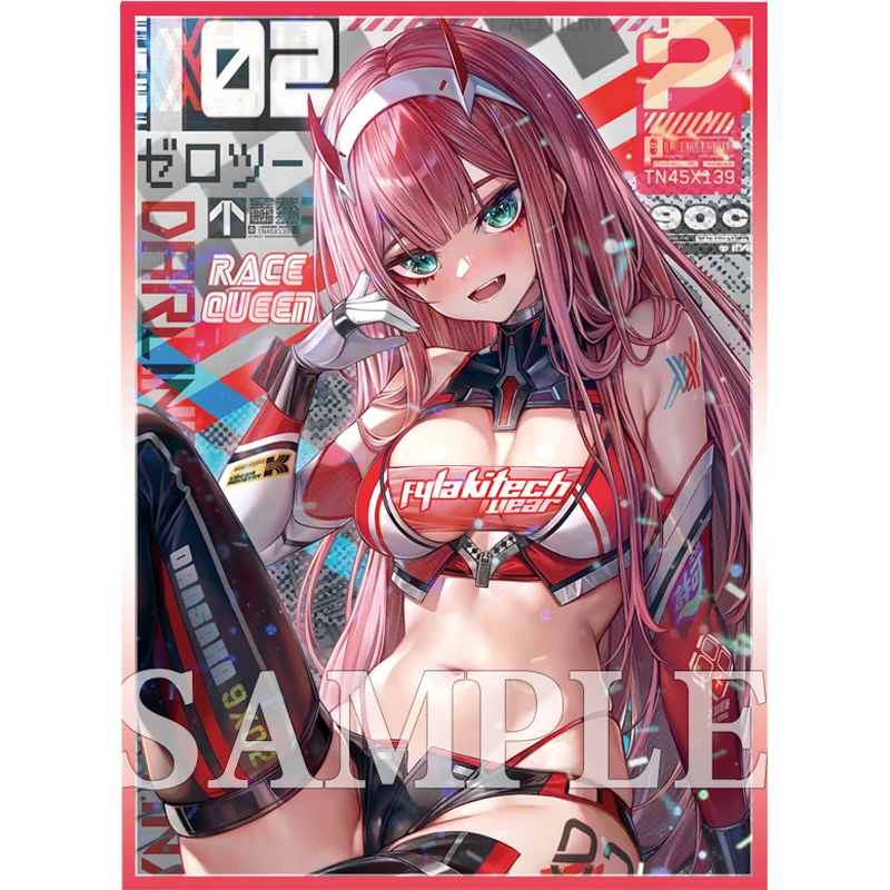 60 pz/set carte manica DARLING in the FRANXX 02 Zero due personaggi del gioco Anime versione Laser carte colorate fai da te Cover protettiva