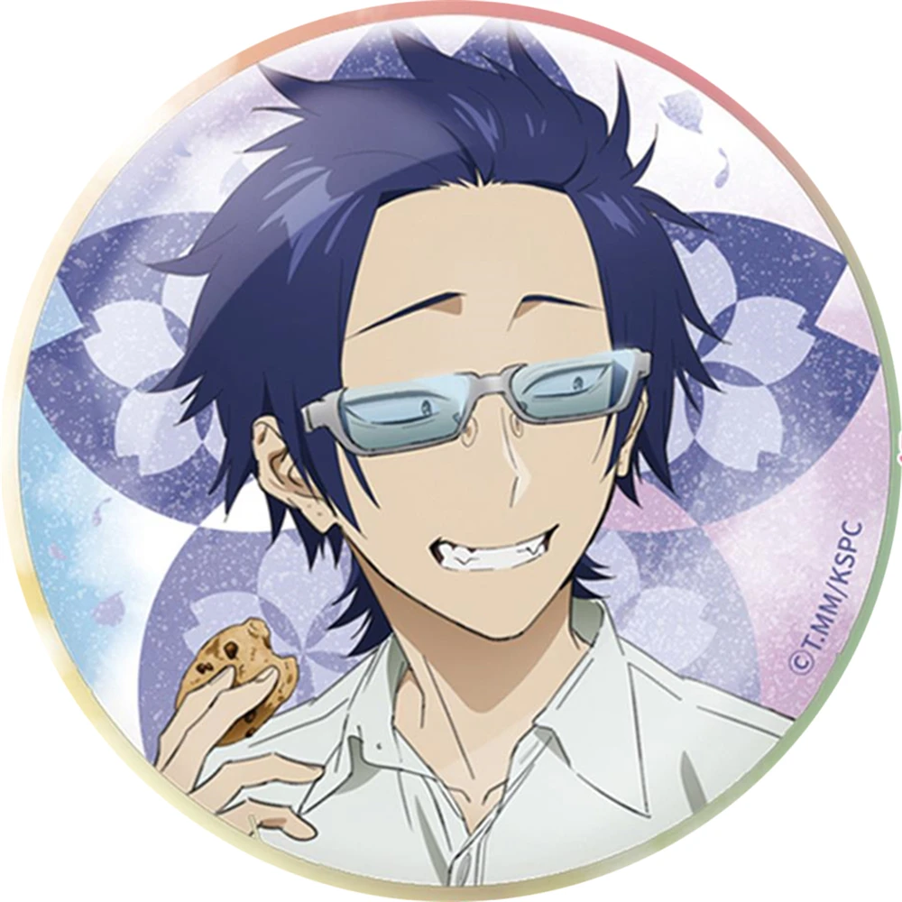 58mm Anime The Yakuza's Guide to Babysitting Cosplay COSTUME Badge Pin SPTE Tinplate Brooch﻿ Prop