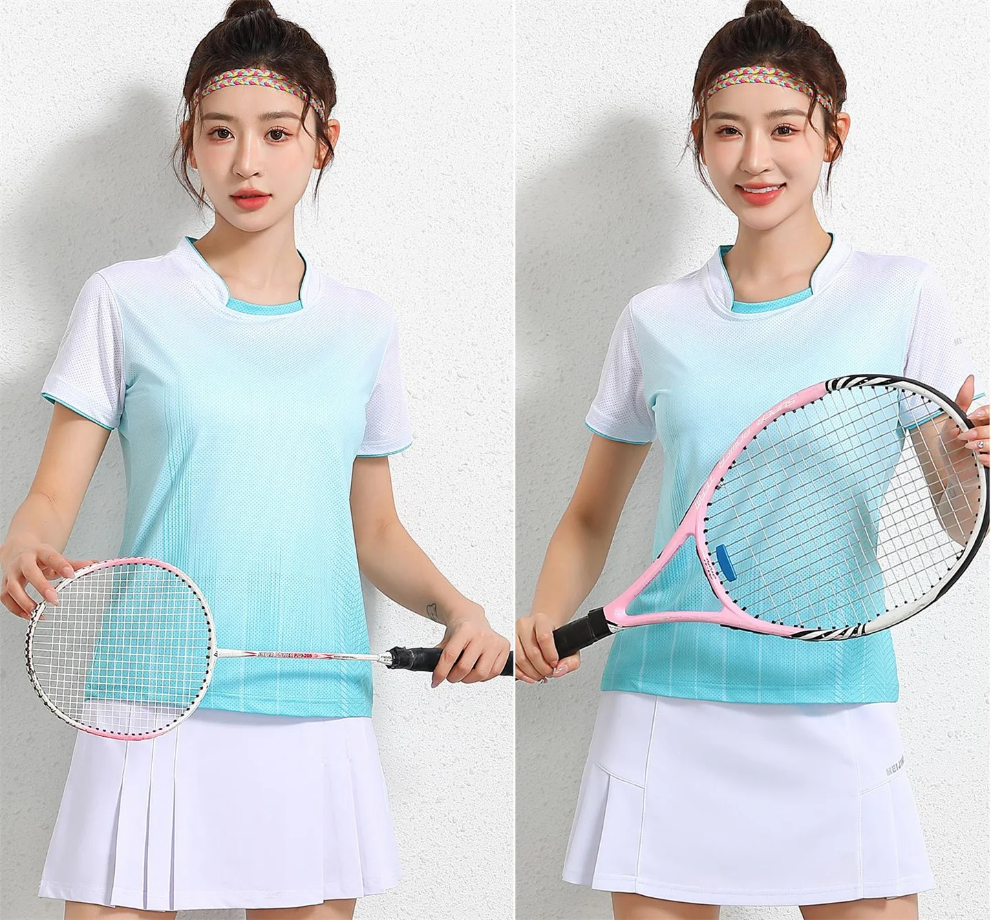 Badminton Suit Volleyball Suit Men And Women Sports Skirt Short Sleeve Sweat-Absorbent Quick-Drying Clothes