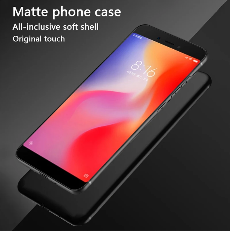 Für Xiaomi Redmi 6 6A Hülle Xiaomi Redmi 6 6A 5,45 Zoll Matte TPU Silikon Handyhülle Hüllen – Detail 2