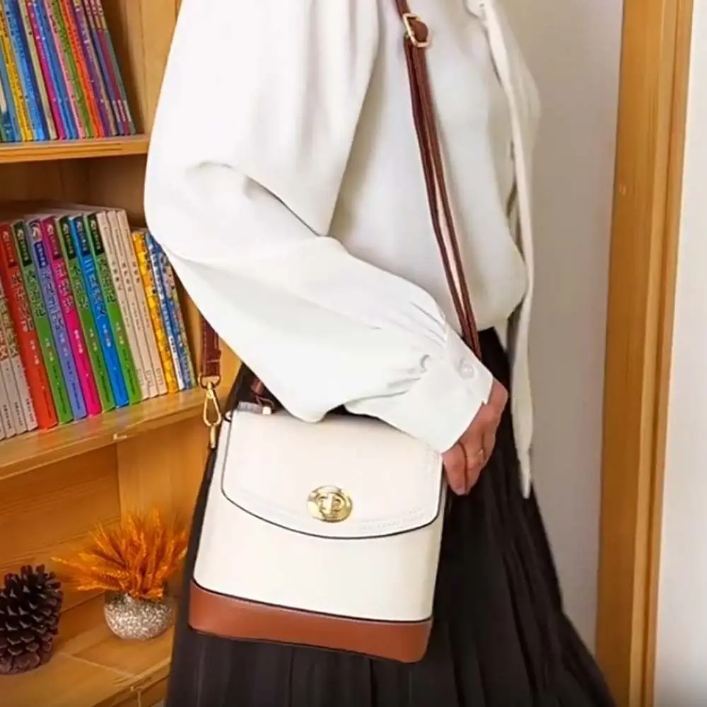 

Elegant Superior PU Handbag Large Capacity Portable Texture Square Bag Macaroon Color Anti-splash Water Lady Shoulder Bag