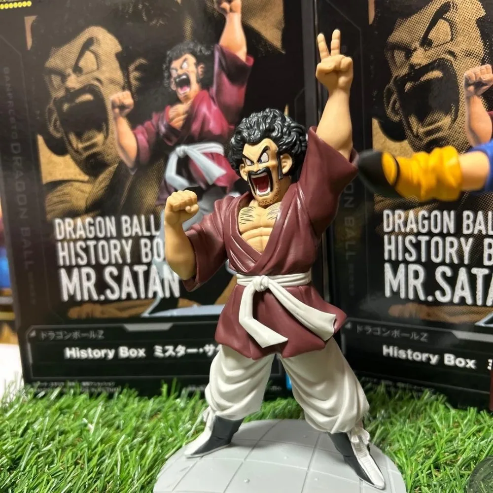 

In Stock Bandai Banpresto Dragon Ball Z History Box Mr. Satan Figure Anime PVC Prize Collectible Model Toys Gifts For Anime Fans