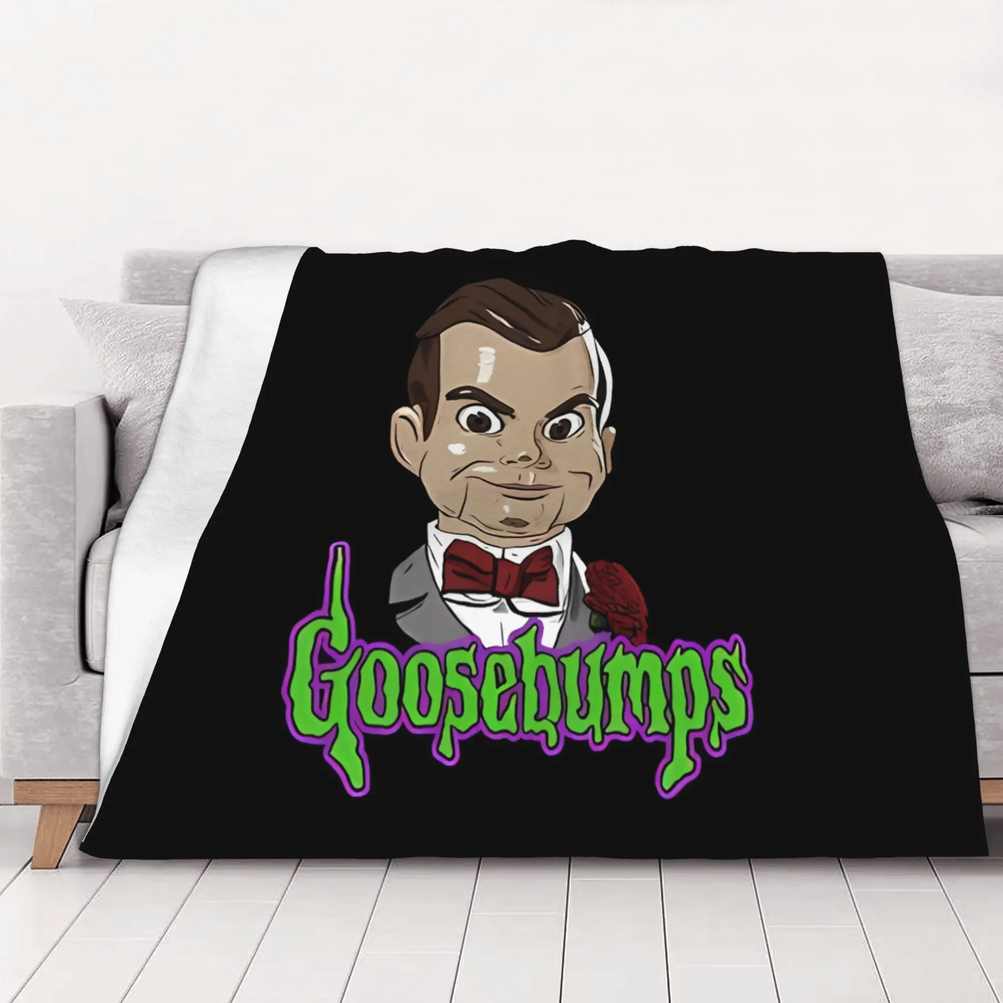 1PC Slappy The Dummy Goosebumps home room decorations Winter Blankets for Adults Bedding Home Interior Sofa Knee