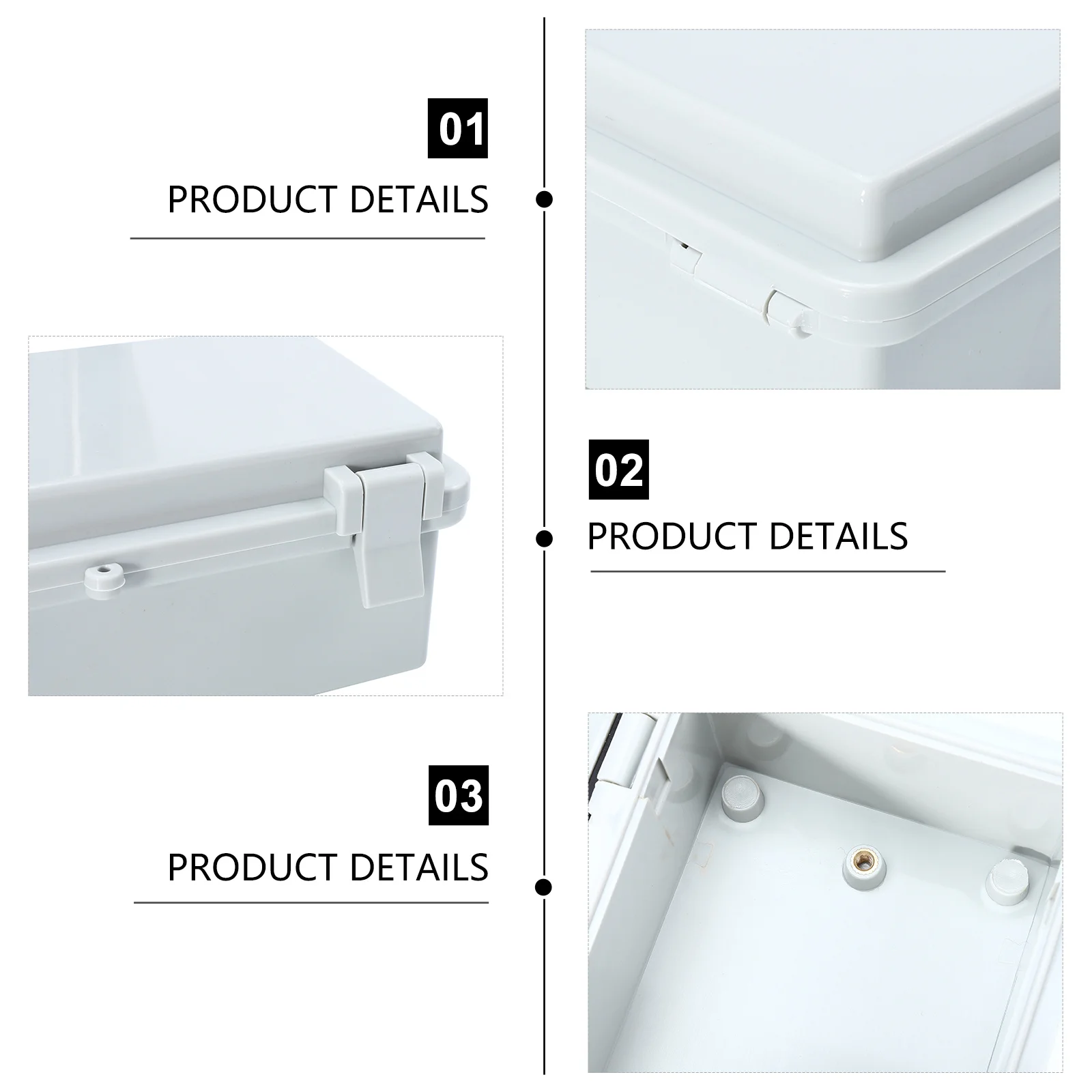 

1Pcs Waterproof Junction Box Weatherproof Terminal Block for Garden Lighting Fountain Pump Safety Weatherproof Connection Box