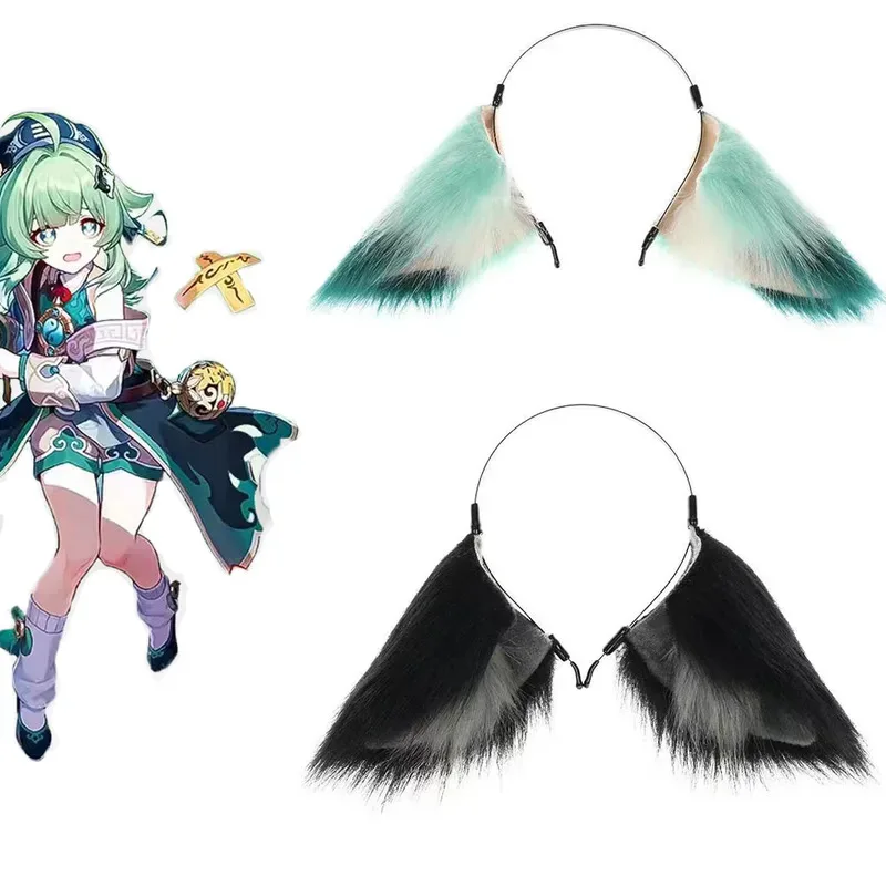 

Honkai: Star Rail Cosplay Headwear Game Anime Huohuo Cute Plush Headband Wig Party Halloween Costume Accessories Propsv;6,a'3.k;