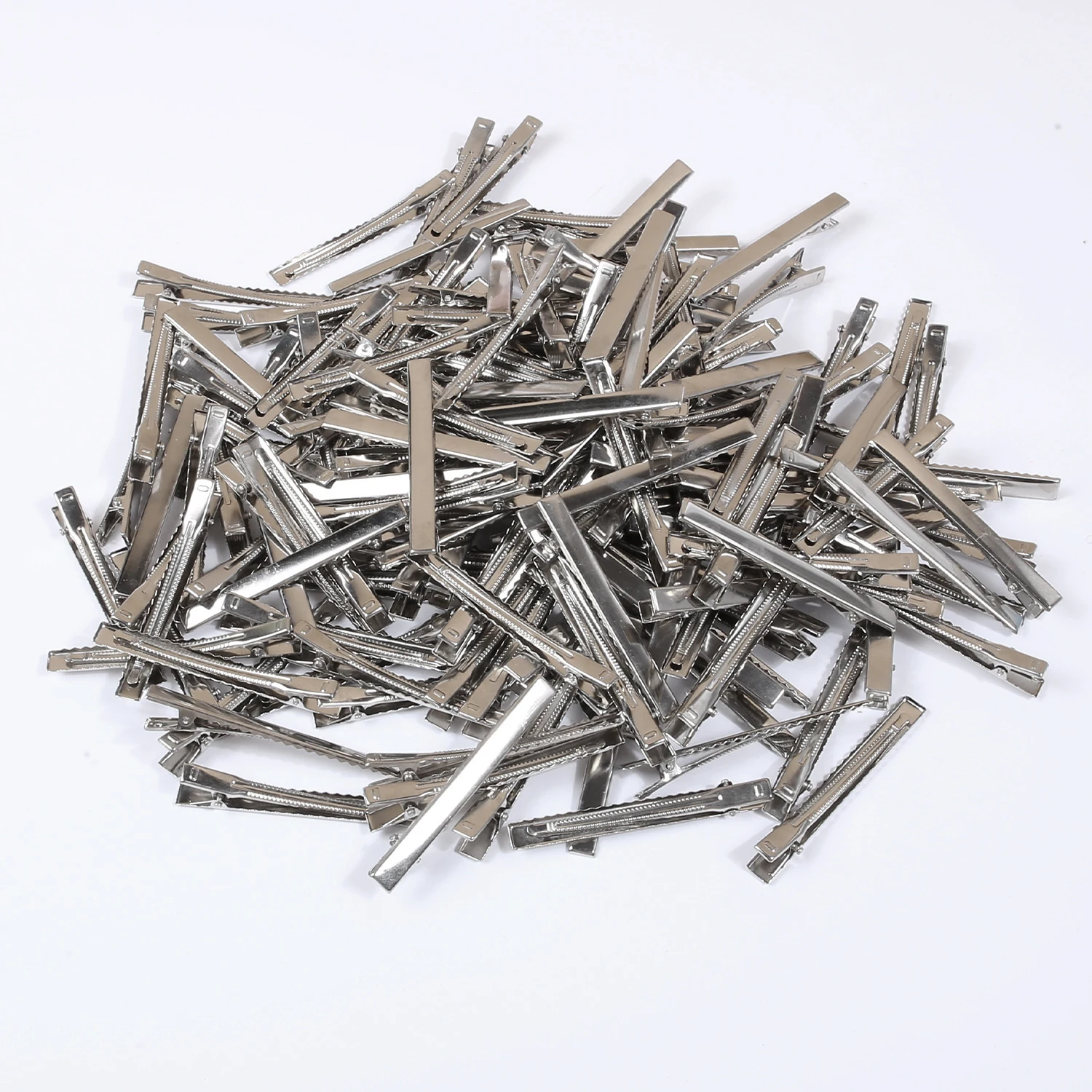 

100 шт., 2,95 дюйма, 7,5 см, заколки для волос ручной работы «сделай сам», материалы, зажимы в виде утконоса, зажимы под давлением, зажимы для краев, аксессуары для волос, аксессуары