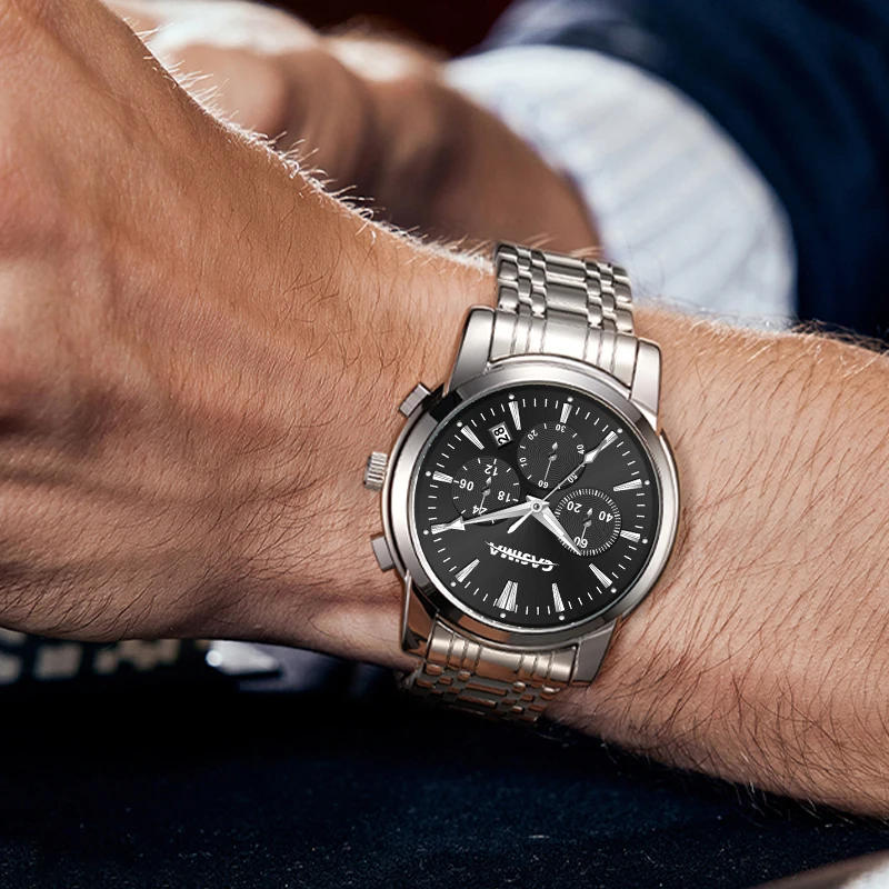 CASIMA Retro Couple Watches - 50M Waterproof Silicone Strap | Luminous Quartz | Vintage Fashion Watch for Him & Her CS2301-970