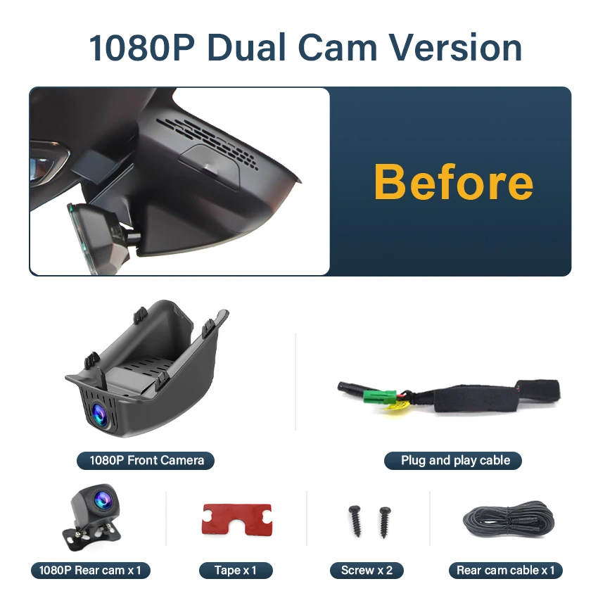 Nieuwe 4K Plug En Play Dash Cam Video Recorder Wifi Auto Dvr Camera Voor Lynk & Co 01 2017-2025 Voor lynk Co 05 05 + 2020 2021 2022 - afbeelding 1