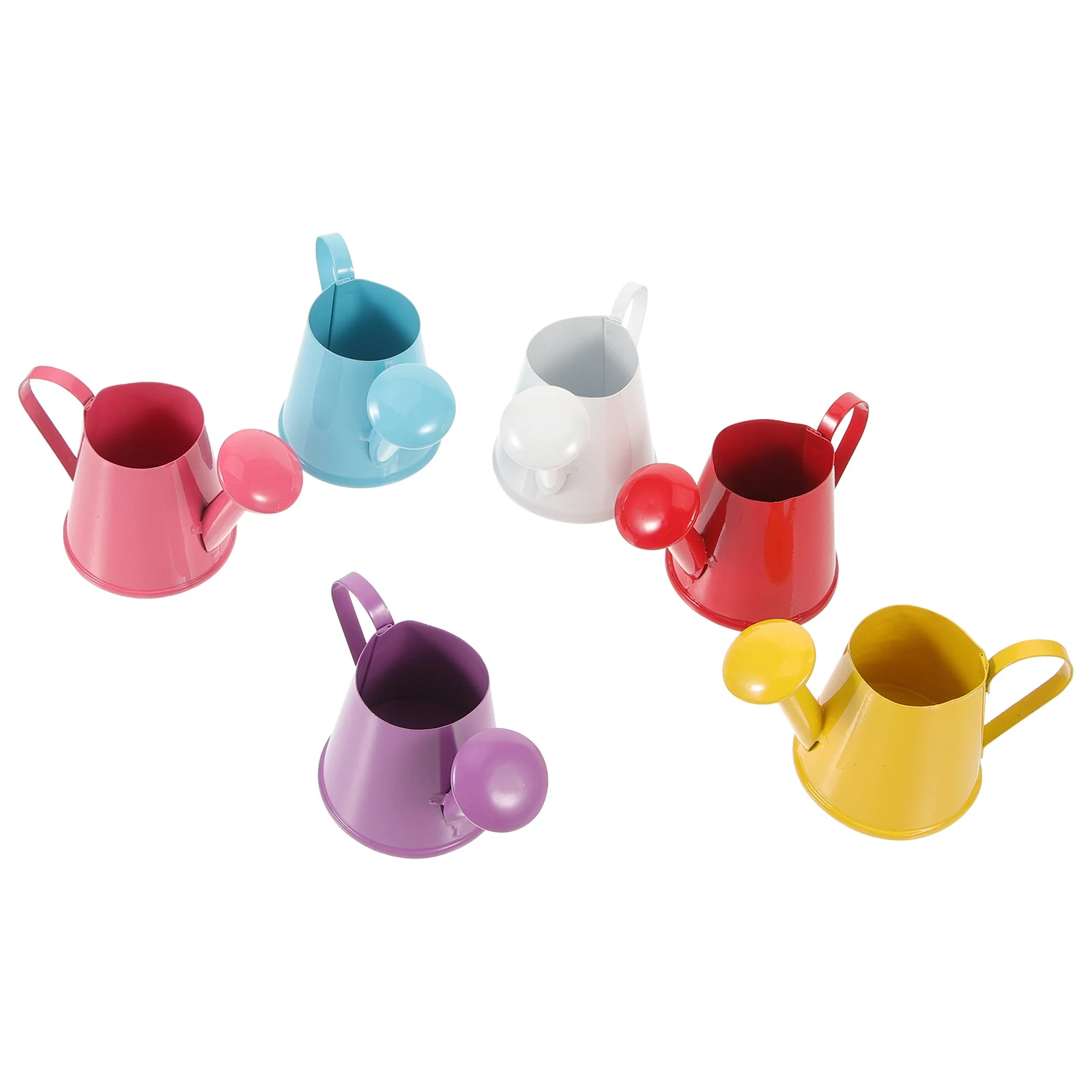 

6Pcs Miniature Watering Cans Stable Iron Kettles for Fairy Garden Micro Watering Pots Indoor Plant Flower Sprinklers
