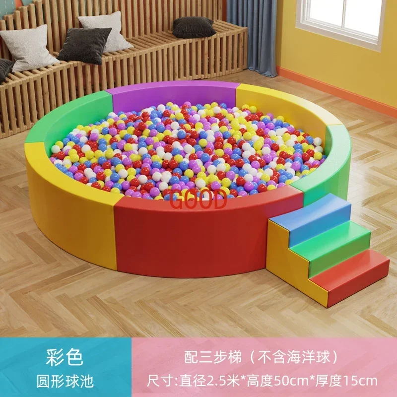 Мягкая сумка для раннего образования, детского сада, бассейн с шариками океана, детский домашний детский забор, мягкая волна, бассейн, песочный забор для бассейна