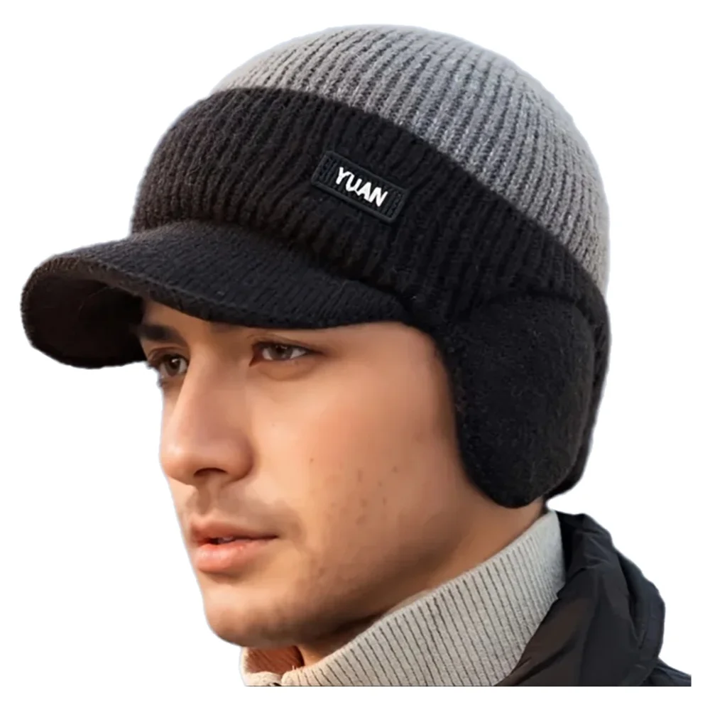 AliExpress WRELS Winter Thermal Ear Protection Knit Baseball Cap Warm Hat Windproof Men Women Outdoor Sports Fleece Block Hats With Ear Flap