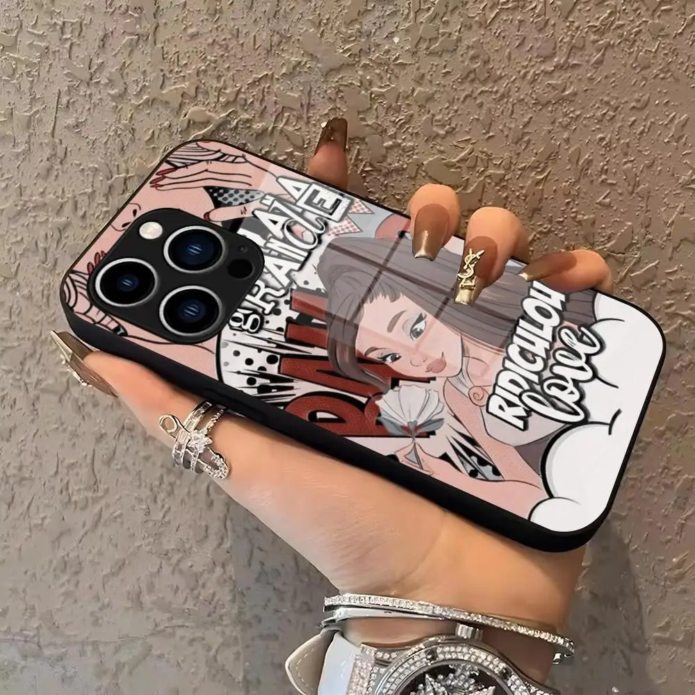 

Ariana Grande Phone Case For IPhone 17 16 15 Pro Max 14 13 12 Mini Plus Samsung S25 24 23 Ultra Glass phone case