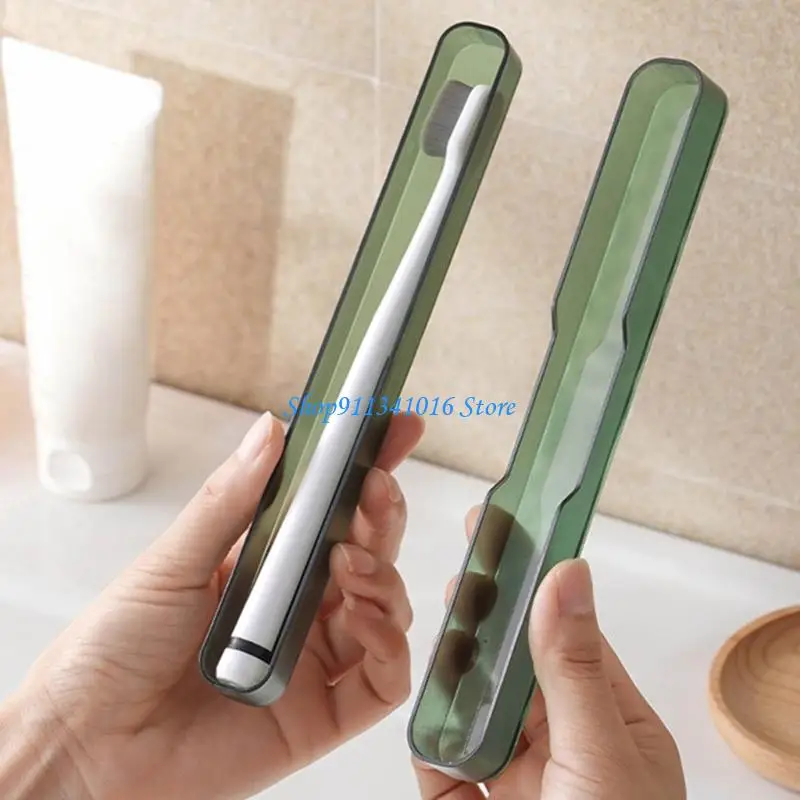 

ABS Toothbrush Container Leakproof Cover Glaciers Texture Design