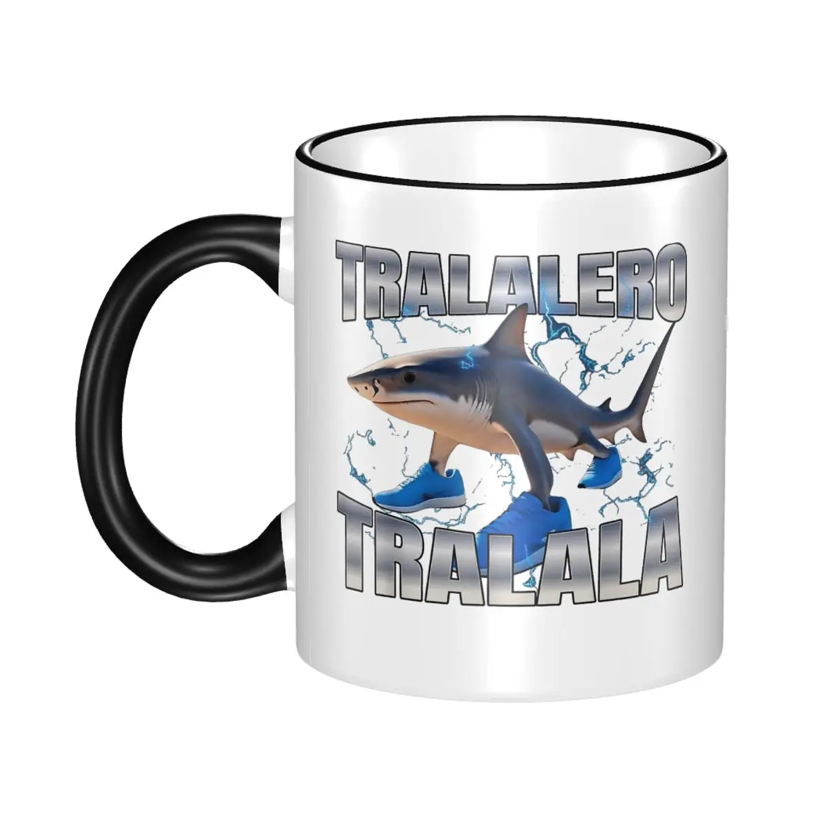 

2025 Tralalero Tralala Merch Mug Kawaii Italian Brainrot Meme Coffee Cup