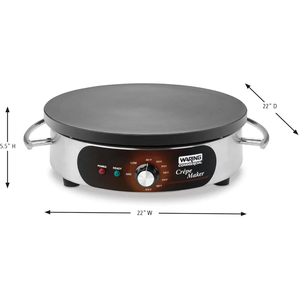 Commercial WSC165BX Crepe Maker, 208V, , Stainless Steel, Silver