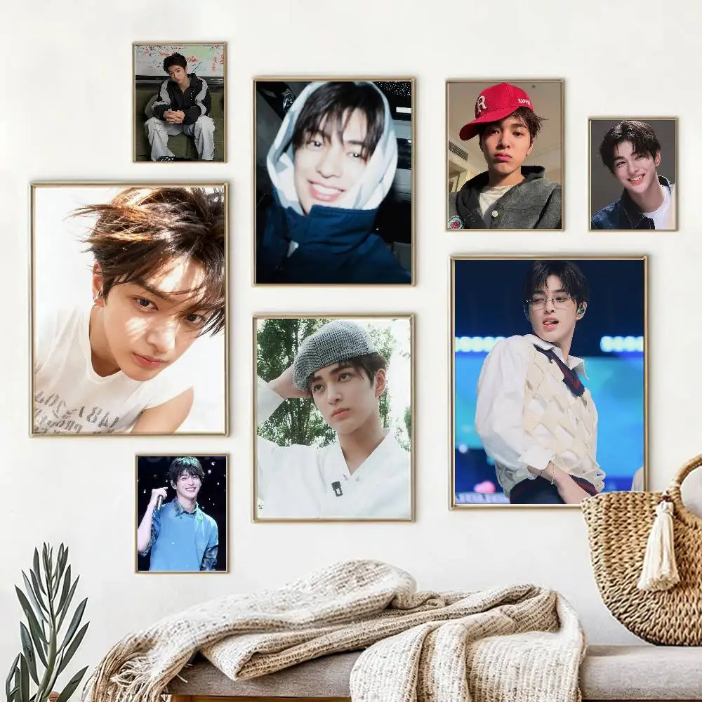 

K-Keonho Visual Maknae Poster High Quality Dorm Living Room Aesthetic Wall Decoration Painting Stickers Gift