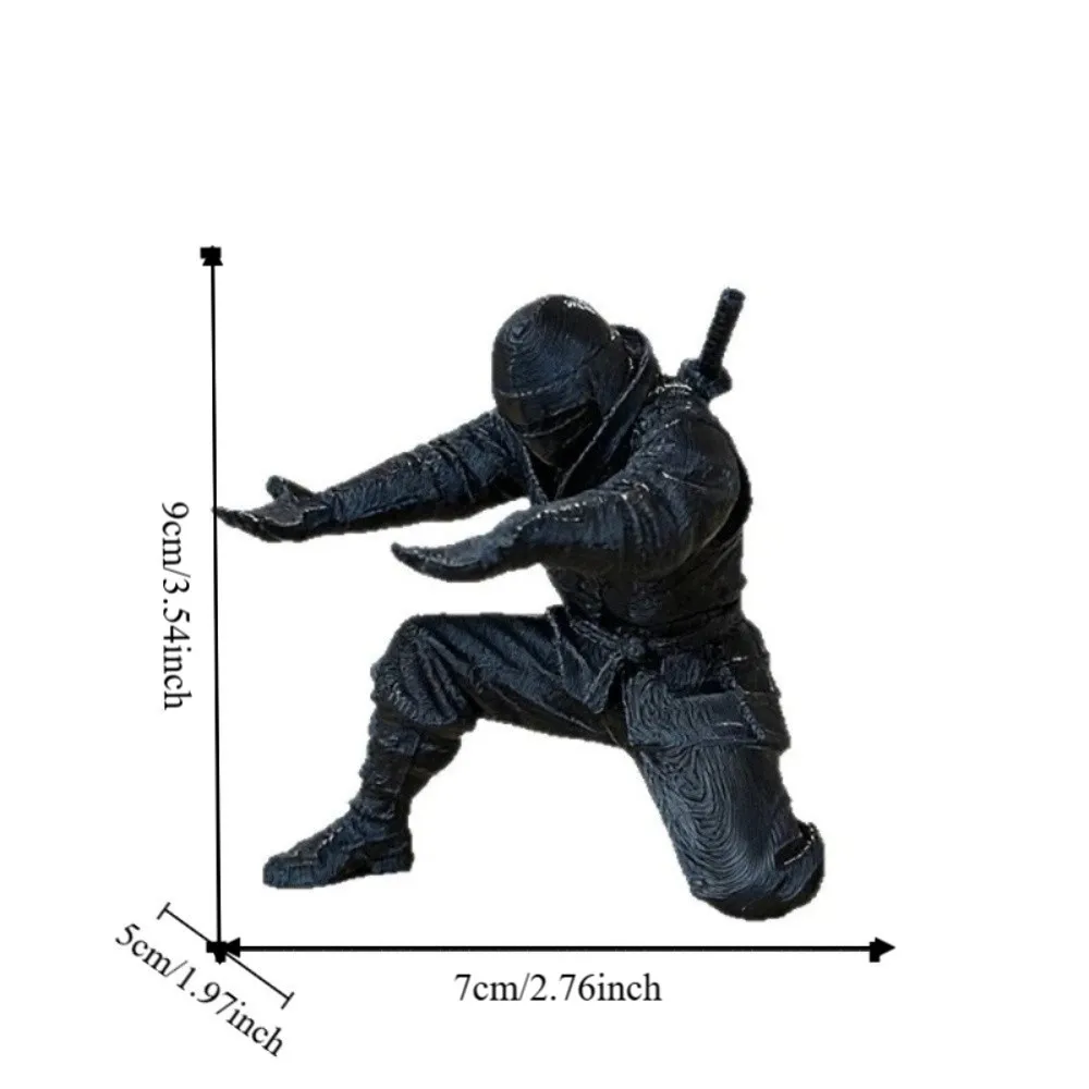 Fashion Funny Ninja Ornaments Decorations Multi-functional Pen Holder Creative 3D Printing Warrior Ornaments Office