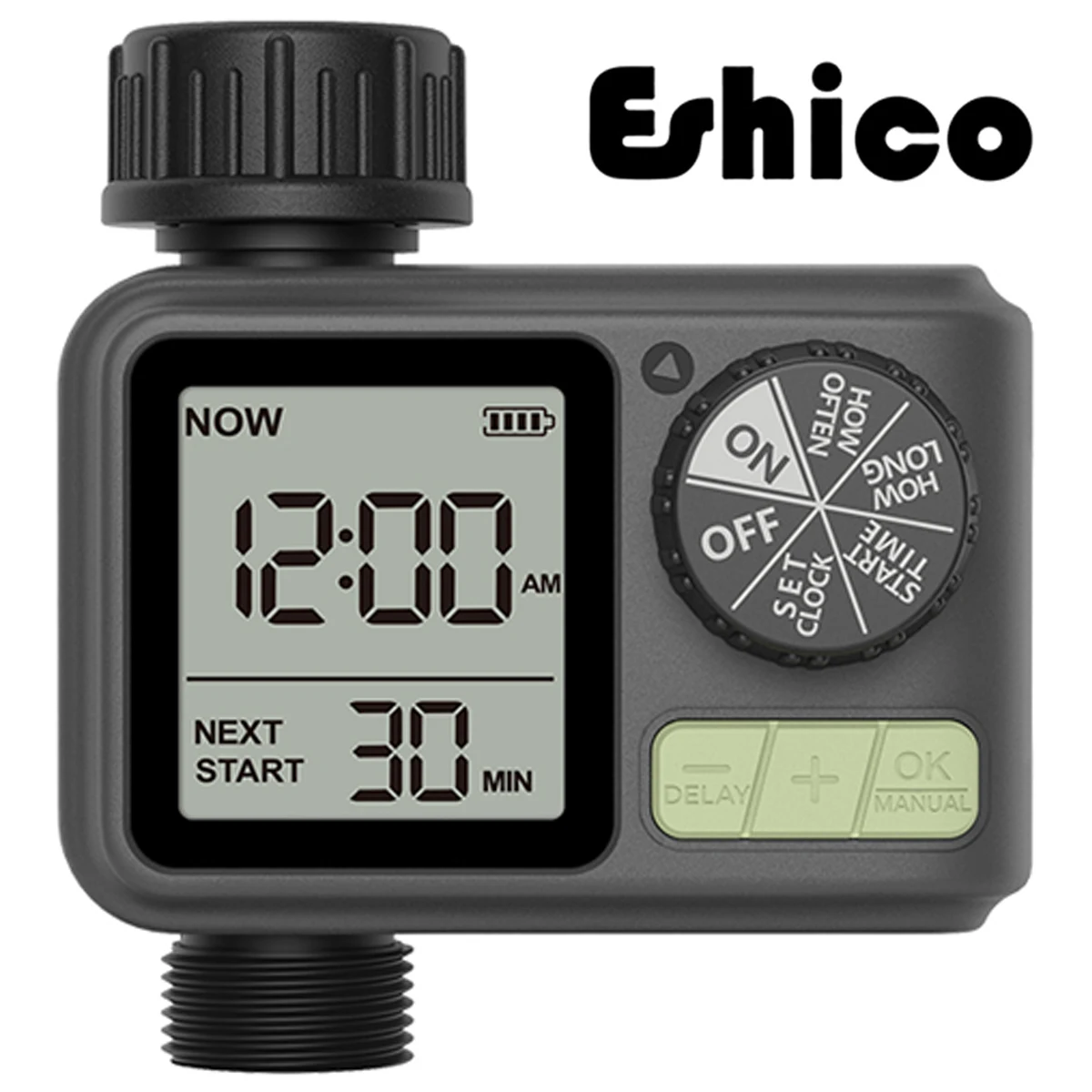 Eshico M05 New Smart Dial & Button Water Timer Automatic Timed Irrigation System Outdoor Pots Garden Lawn Greenhouse Supplies