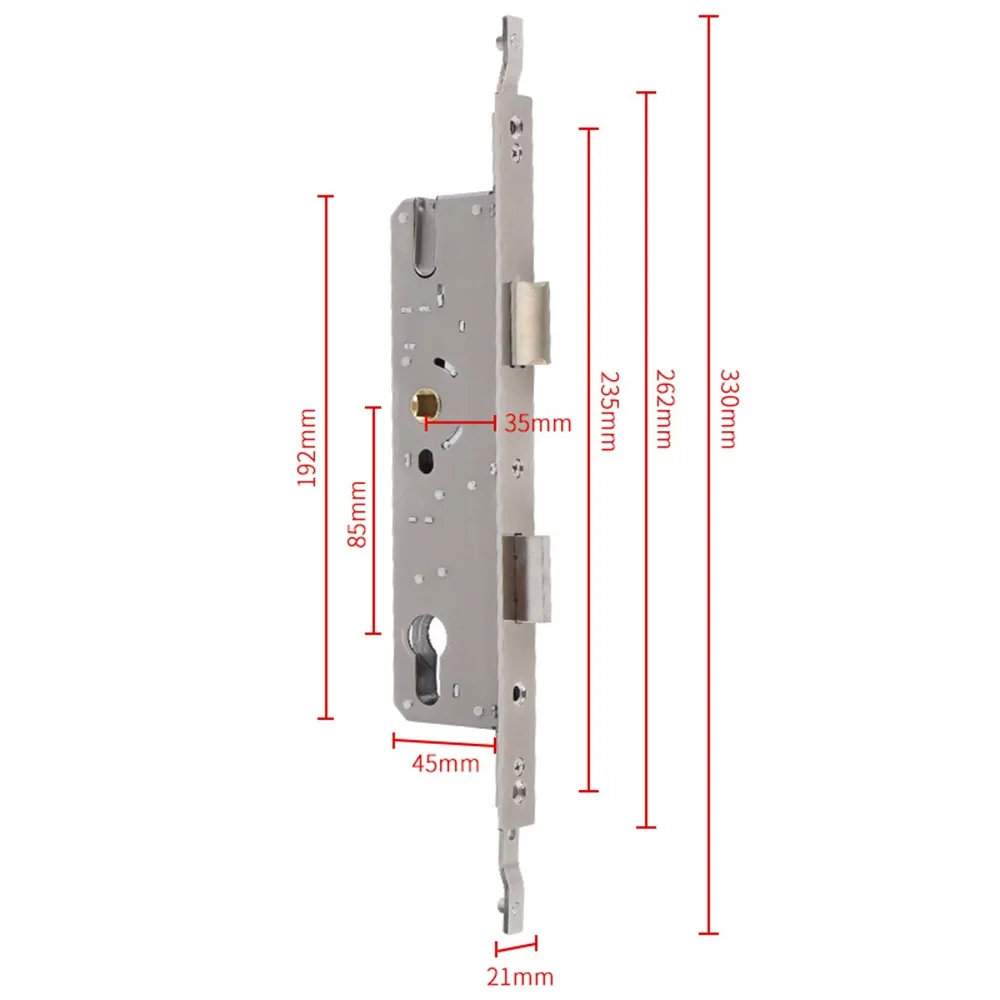 8520/8525/8530/8535 Aluminum Door Lock Universal Stainless Steel Lock Body Mortise Aluminum Alloy Broken Bridge